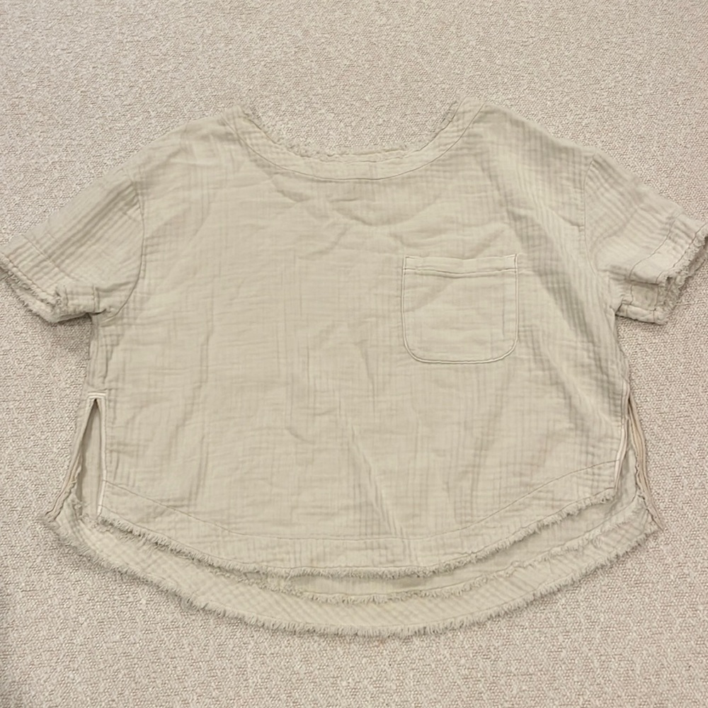 Free People white tee